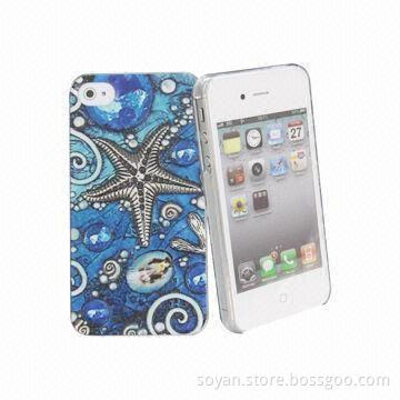 Plastic Case for iPhone with Sea Shell Design, Easy to Install